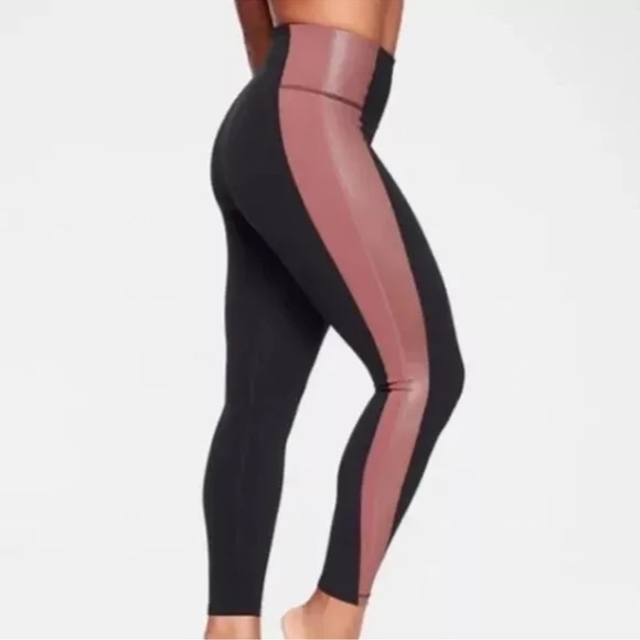 Athleta Colorblock Leggings 7/8 - Picture 1 of 4
